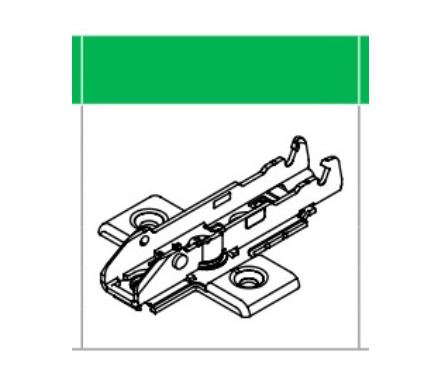 Grass Tiomos szerelőtalp 0mm fekete Grass Tiomos szerelőtalp 0mm fekete