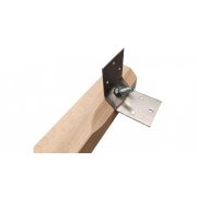 Asztall�b sz�gletes 70x70mm, Nat�r b�kk, 720mm