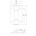 Zsan�r, �ll�that� er�ss�g� 90x56mm, inox
