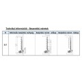 Zenobox 9mm �veges k�va, 217mm, feh�r, 500mm