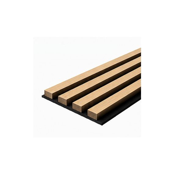 Akusztikus fali panel, egy lez�rt oldallal, t�lgy, 600x2700x24mm
