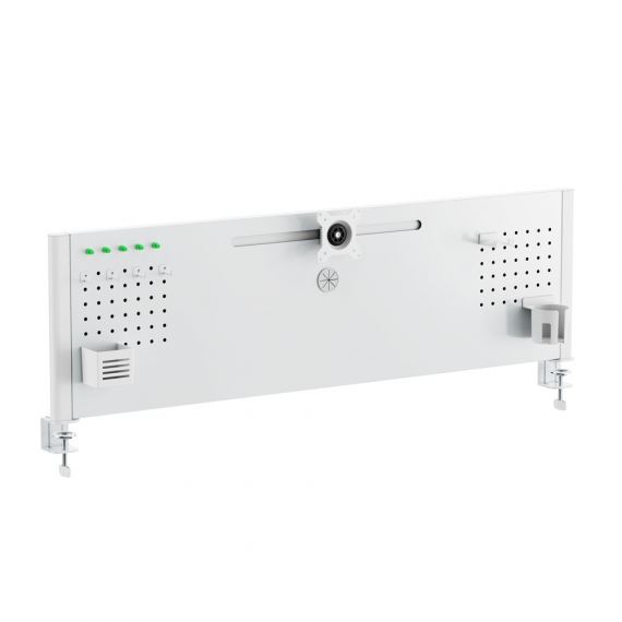 ZenoOffice R�gz�thet� asztali perfor�lt polc �ll�that� VESA lemezzel feh�r, feh�r