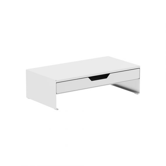 ZenoOffice Nagy teherb�r�s� monitor�llv�ny t�rol�val, feh�r, 385x202x112mm