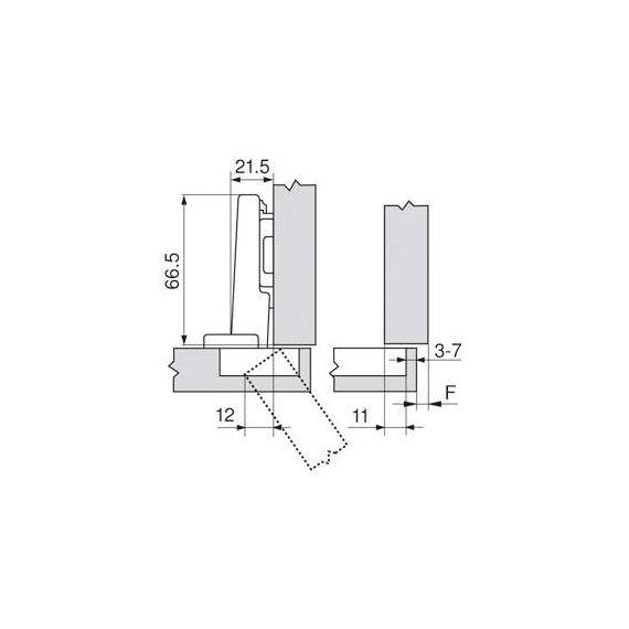 Blum Clip Top Blumotion 110° ráütődő