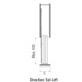 Konyhai kos�r f�kes teljes kih�z�s� "R" balos, kr�m, 150mm