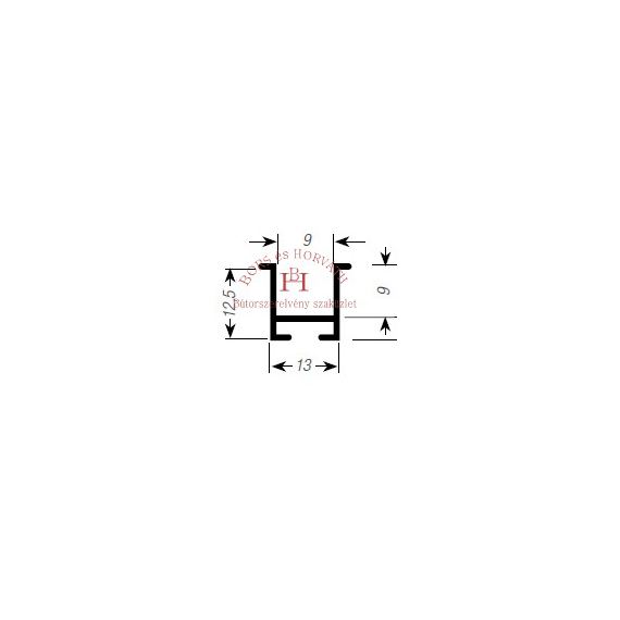 Rednysn bemarhat, ezst, 2500mm