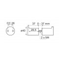 Wc panel foganty, inox