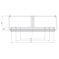 Pecasa nadr�gtart�, fekete, 550mm