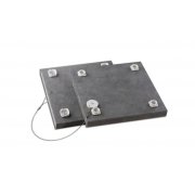 Fali panel rgzt clip apa, szrke, 20,5x20,5mm