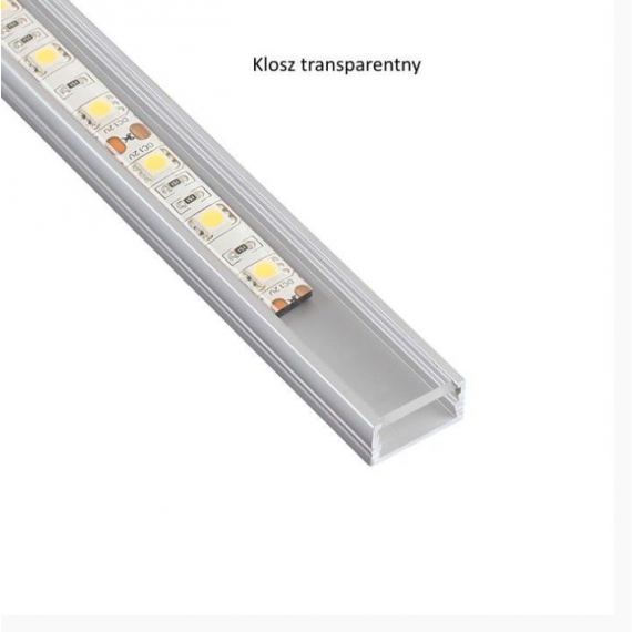Led profil csavarozhat� �tl�tsz� takar�val, alu, 2m