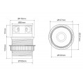 Konnektor Tetrabox, 4-es, alu