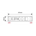 LED kapcsol� XC60 alu profilba (touch switch), 60W