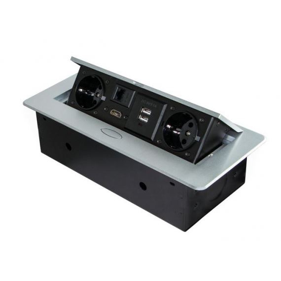 Konnektor Atom,  felbillen HDMI, alu, 265x118x67mm