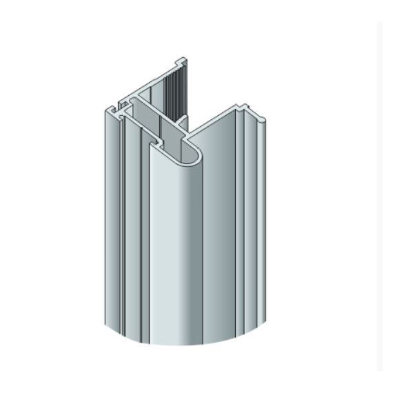 Foganty profil Zara, ezst, 18x2700mm