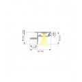 Led profil Skyline bemarhat� 2 m ALU  op�l takar�val, alu, 2m