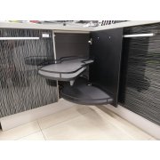 Konyhai vese tlca Suplimo balos, antracit, 450mm