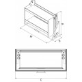 Polc lift "R" antracit, antracit, 900mm