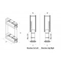 Konyhai kihzhat italtart fels szekrnybe 2 tlcval R balos, krm, 150mm