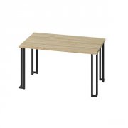 Asztallb szgletes design, fekete matt, 720mm