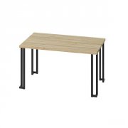 Asztall�b sz�gletes design, fekete matt, 720mm