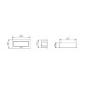 Konnektor felbillen 2+2 usb, GTV, fekete, 240x120x73mm