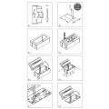 Konnektor felbillen 2+2 usb, GTV, fekete, 240x120x73mm