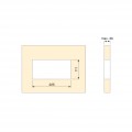 Konnektor Atom, felbillen 2+2 USB, fekete, 265x118x67mm