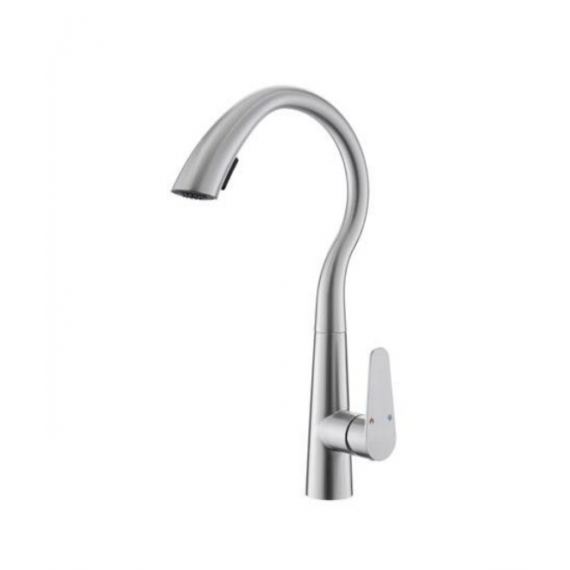 Csaptelep NP fm zuhanyfejes, inox