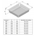 Gardrb kosr Rejs, antracit, 600X100mm
