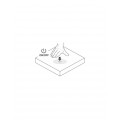 Led kapcsol� DL pult al� helyezhet� 12-24V, feh�r